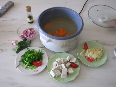 Snow Red Tofu Hot Pot recipe