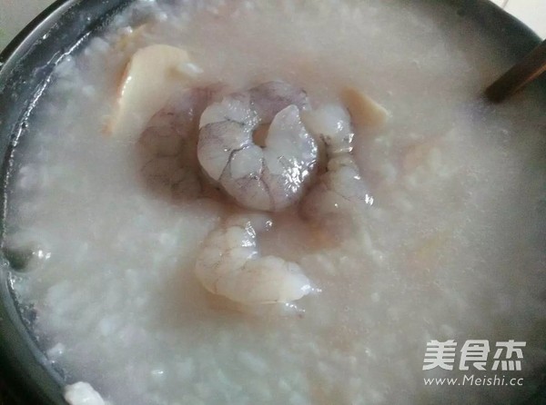 Casserole Seafood Porridge recipe