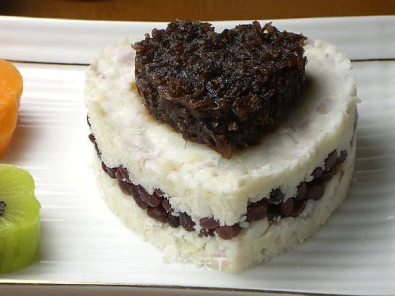 Rose Honey Bean Yam Cake