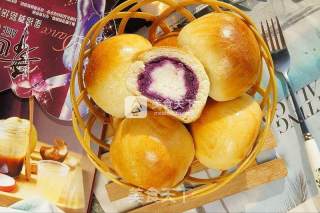 #aca烤明星大赛#purple Sweet Potato Yam Stuffed Bread recipe