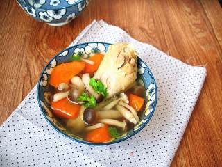 Chicken Drumsticks Carrot and Mushroom Soup recipe