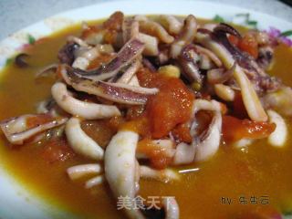 Baby Squid in Tomato Sauce recipe
