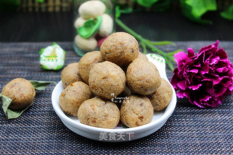 Crispy Mushroom and Lotus Root Meatballs (no Deep Fried) recipe