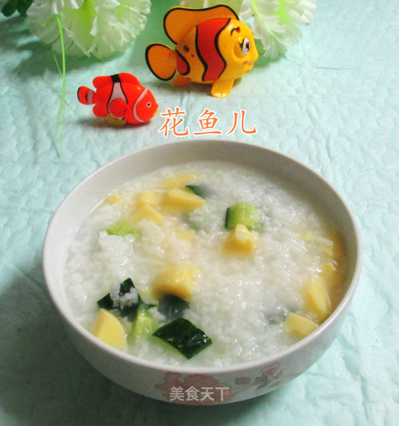 Cucumber Sakura Yum Tofu Rice Congee recipe