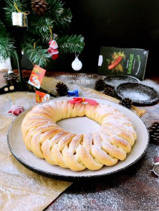 Christmas Wreath Bread recipe