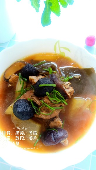 Black Garlic Pork Ribs Soup recipe