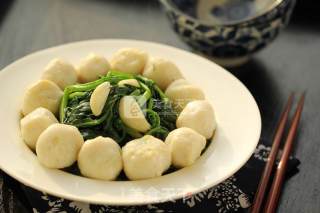 Stewed Fish Balls with Spinach recipe