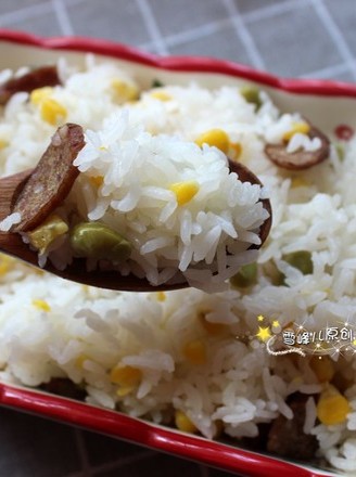 Sausage Corn Green Bean Rice recipe