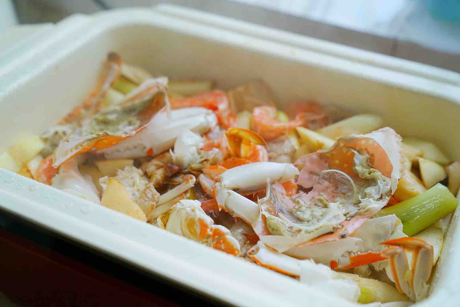 Crab and Shrimp Fried Rice Cake recipe