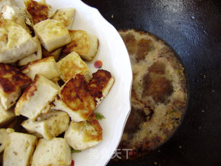 【winter Lettuce】fried Tofu with Mushrooms recipe