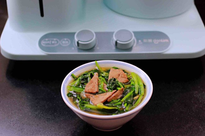 Spinach and Pork Liver Soup recipe