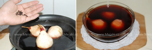 Red Pear Stewed in Red Wine recipe