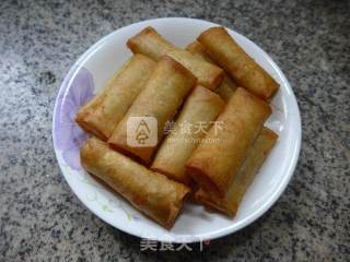 Carrot Minced Meat Spring Rolls recipe