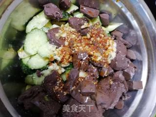 Cold Duck Blood Cucumber recipe