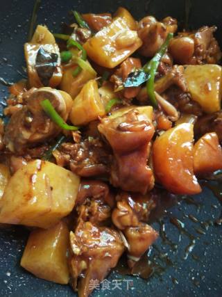 Roasted Pork Knuckles with Carrots recipe