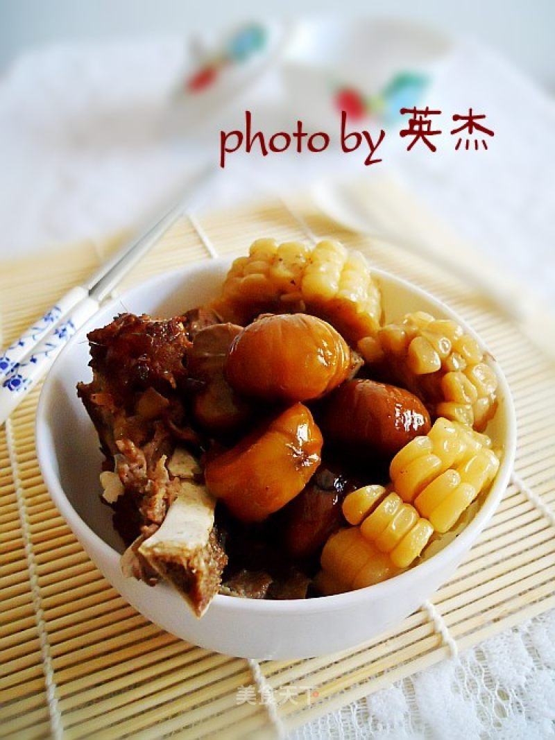 Stewed Spine with Corn and Chestnut recipe