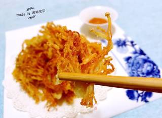 Fried Enoki Mushroom recipe