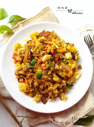 Bacon Curry Fried Rice recipe