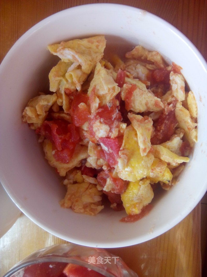 Scrambled Eggs with Tomatoes (lazy Version) recipe