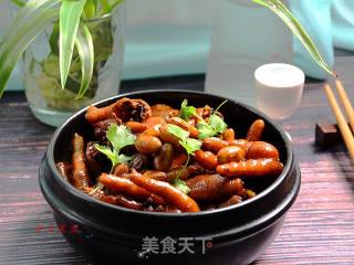 Roasted Chicken Feet with Peanuts recipe