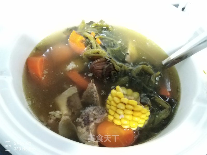 Corn Carrot Watercress Pork Bone Soup