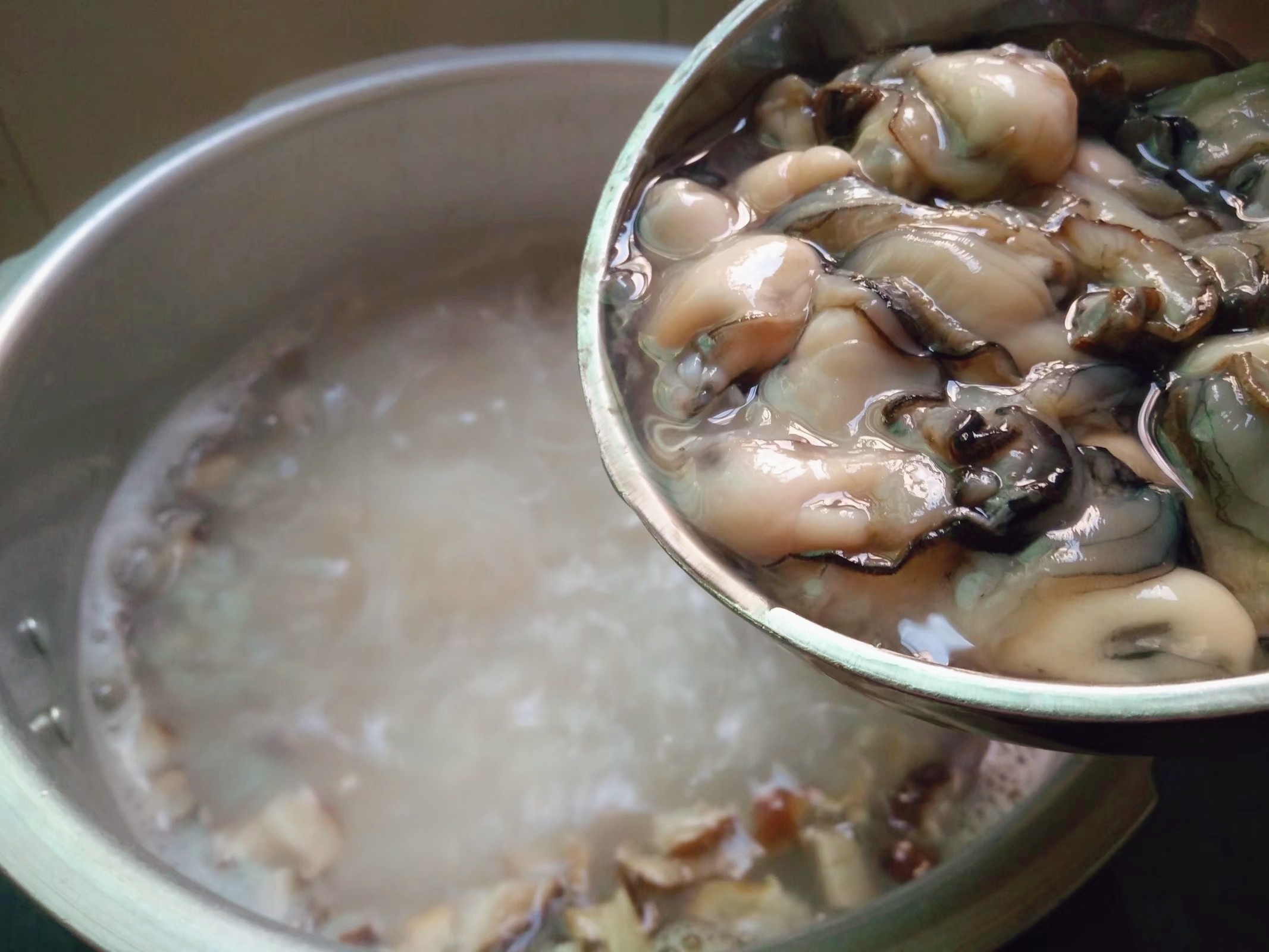Sea Oyster Porridge recipe