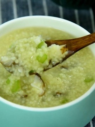 Celery and Mushroom Millet Congee recipe