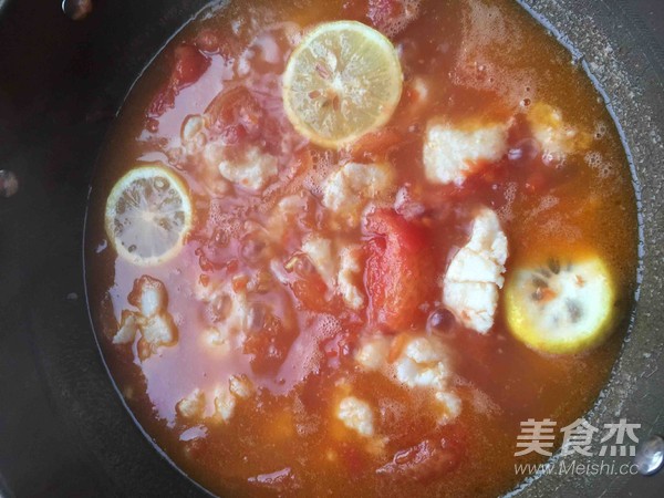 Poached Long Lee Fish with Tomato recipe