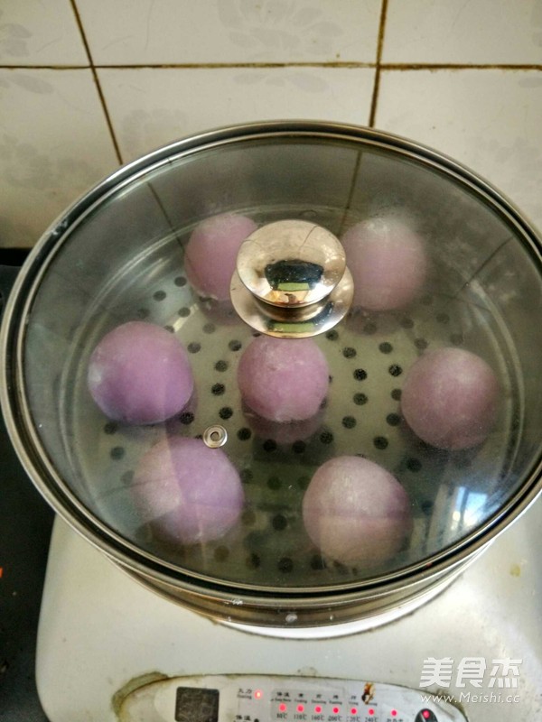 Purple Sweet Potato Mantou recipe