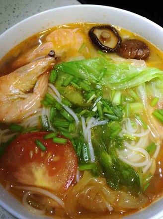 Jade Shrimp Noodle recipe