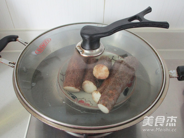 Yam Bean Paste and Glutinous Rice Cake recipe