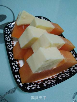 Papaya Milk Pudding recipe