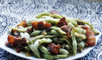 Stir-fried Kidney Beans with Pork Belly
