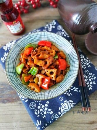 Spicy Fried Lotus Root recipe