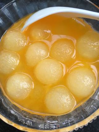 "home Cooking" Winter Melon Balls with Orange Juice recipe