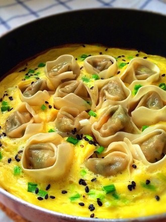 Fried Wontons with Eggs recipe