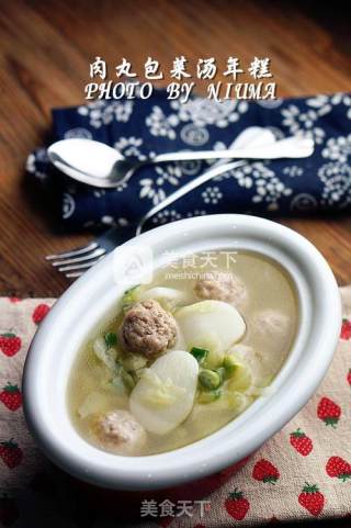 Meatballs, Cabbage Soup, Rice Cakes recipe