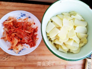 Spicy Cabbage Potato Chips recipe