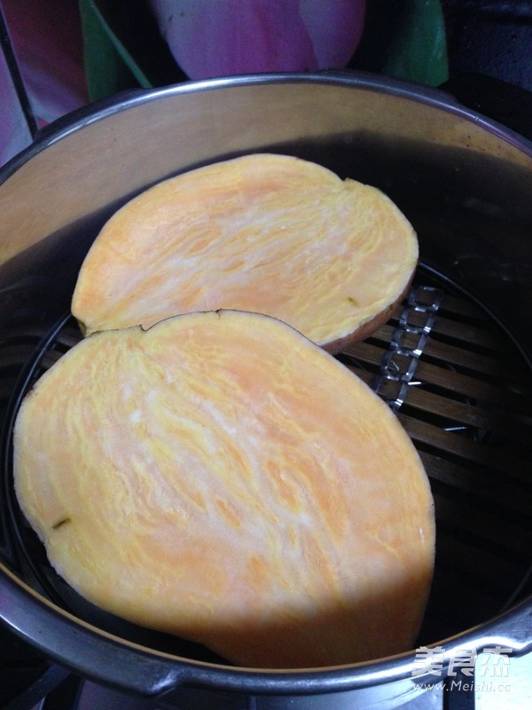 Baked Sweet Potato with Cheese recipe