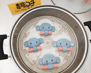 Cute Elephant Ham Sausage Cartoon Buns recipe