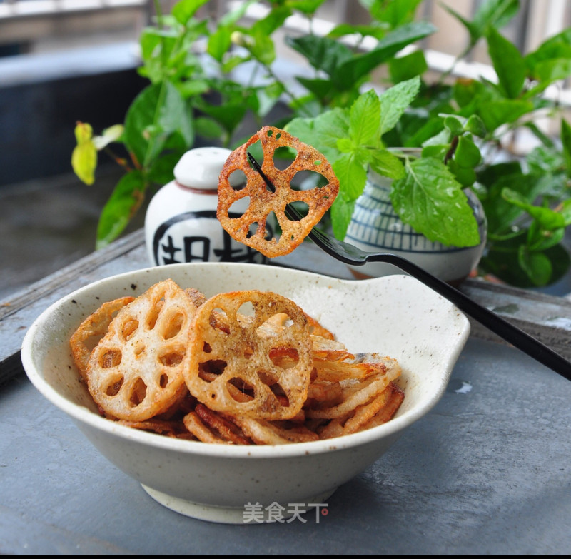 Fried Crispy Lotus Root recipe