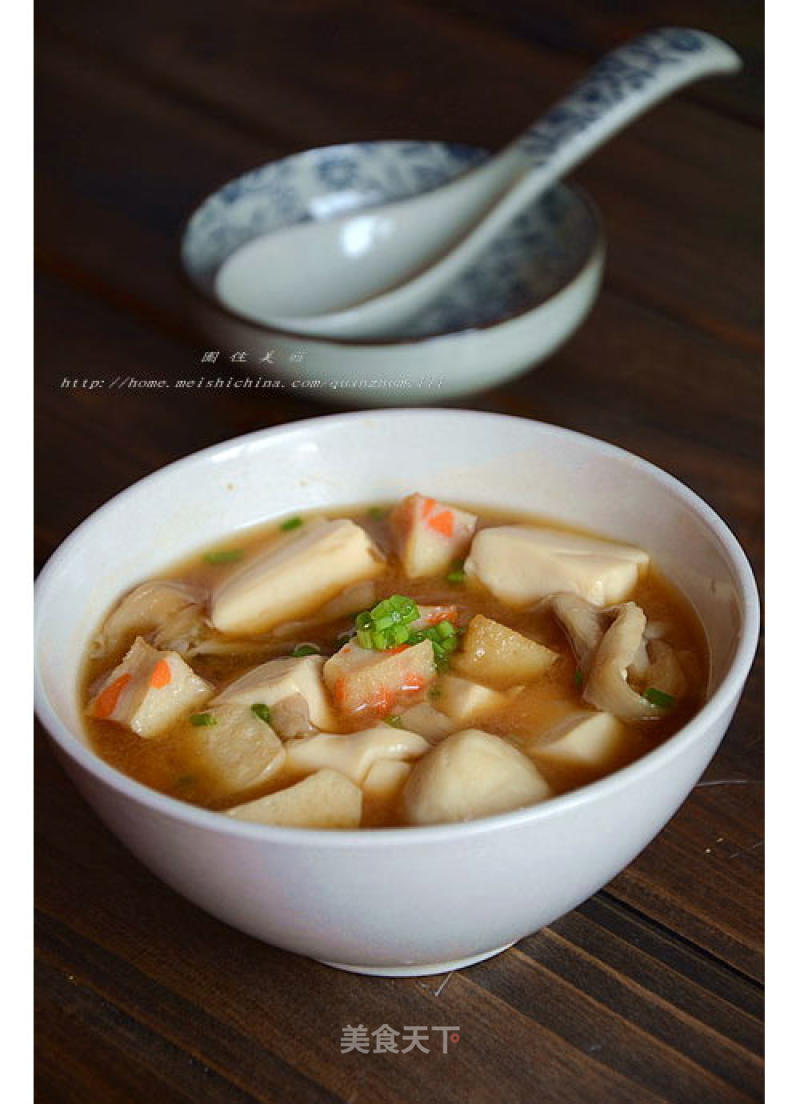 Mushroom Tofu Miso Soup recipe