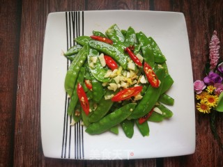 Garlic Snow Peas recipe