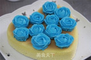 [tomato Recipe] Blue Enchantress Cheesecake-valentine's Day Flowers and Cakes are Indispensable recipe