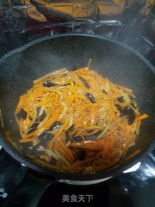 Vegetarian Stir-fried Three Silk recipe