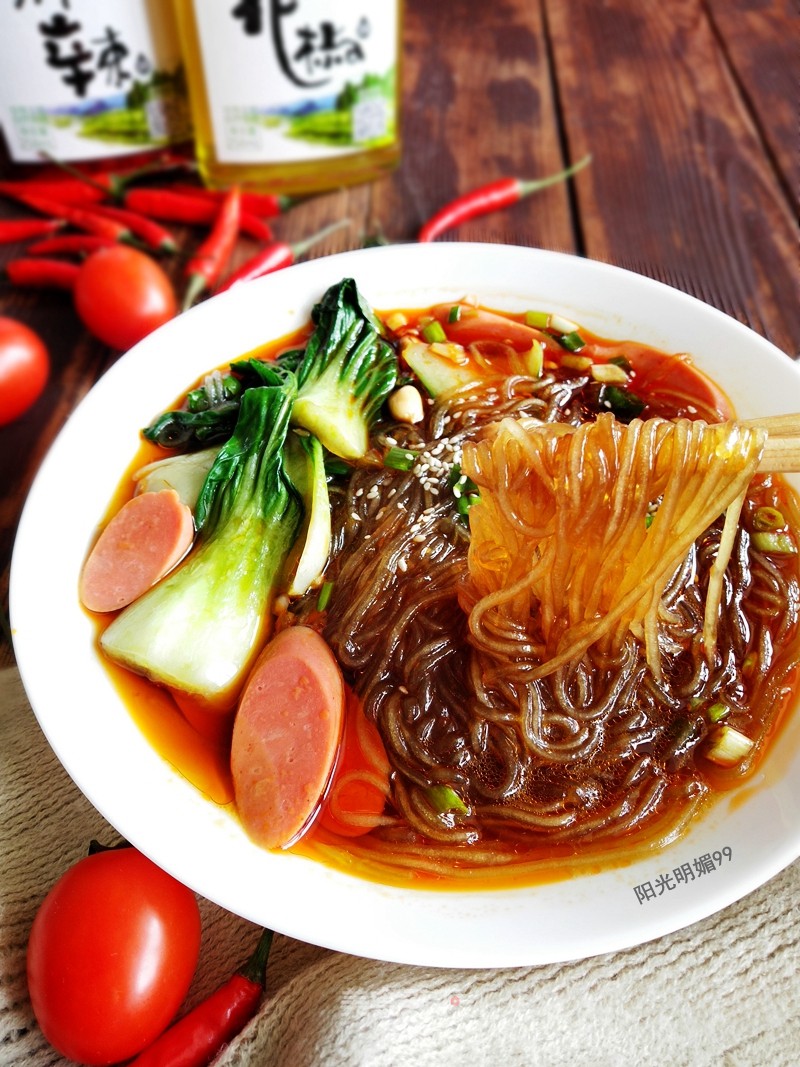 Homemade Spicy Noodles recipe