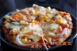 Laoganma-flavored Vegetable Pizza recipe