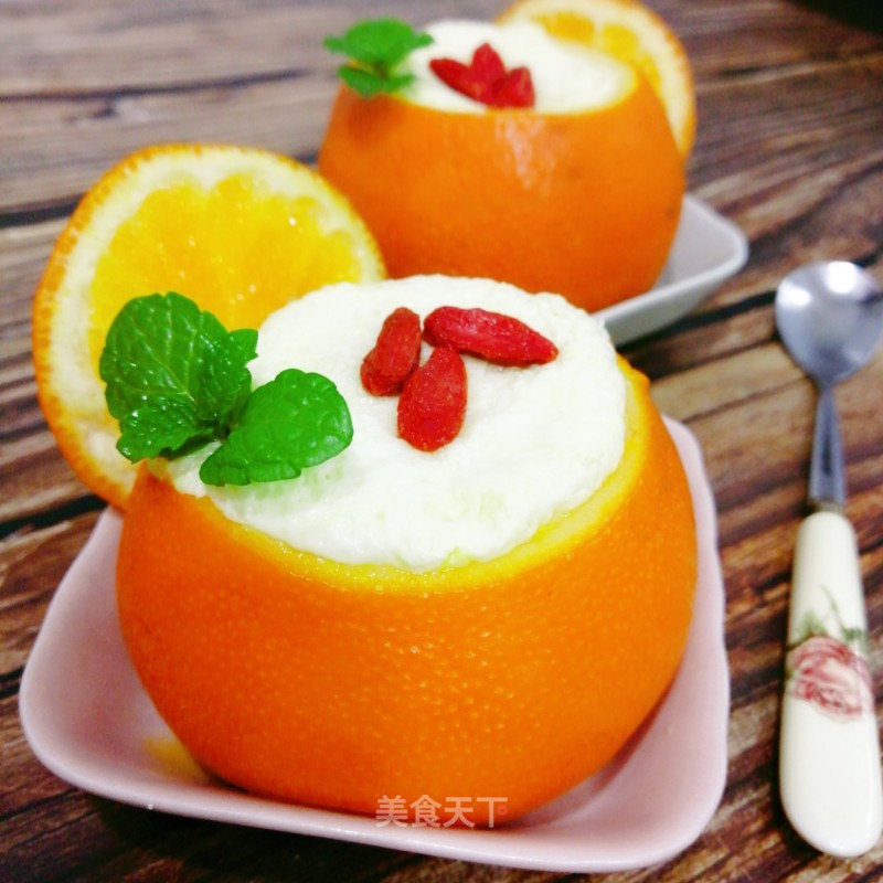 Orange Steamed Egg recipe