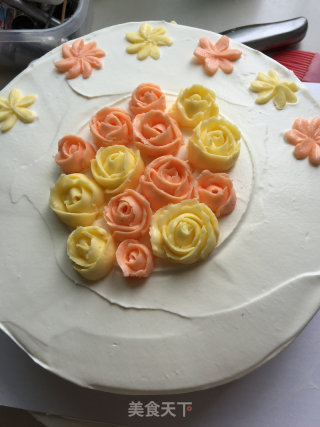 Dielian Flower Birthday Cake recipe