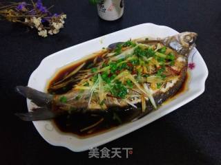 Reunion Vegetables-steamed Wuchang Fish recipe